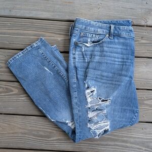 Torrid Light Blue Distressed Jeans Size 22S